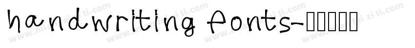 handwriting fonts字体转换